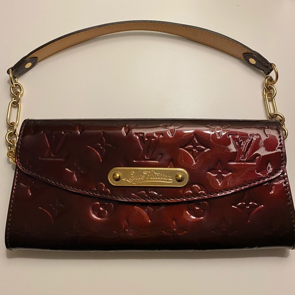 Louis Vuitton Vernis Sunset Blvd Clutch Amaranth - Picture 3 of 8